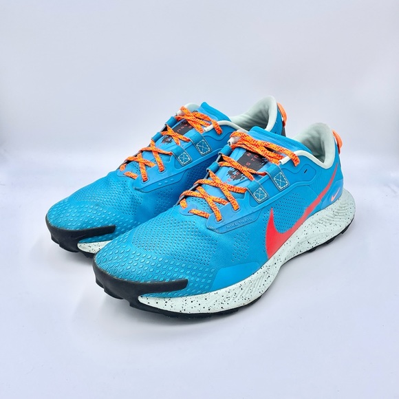 Nike Pegasus Trail 3 Laser Blue Habanero Red DA8697-400 Running Shoe Men’s Sz 15 - Picture 4 of 11